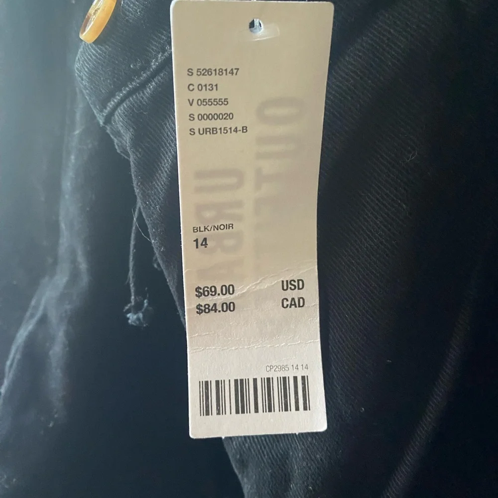 Urban Outfitters Black Denim Romper * NWT - Picture 4 of 7